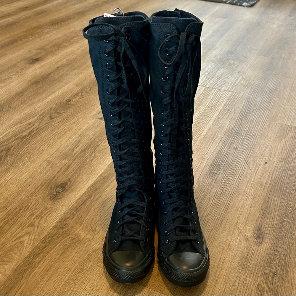 NWT Converse Chuck Taylor All Star XX-Hi knee-high sneakers. Black Size 8.5 - Picture 7 of 13